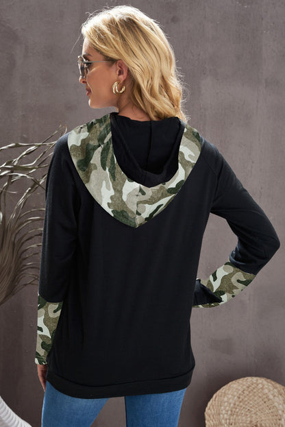 Sweat à capuche avec trou pour le pouce Double Hoods