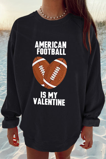 Dark Blue Oversized Solid Drop Shoulder Sweatshirt