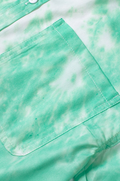 Whirlwind Tie Dye Button Shirt with Pocket
