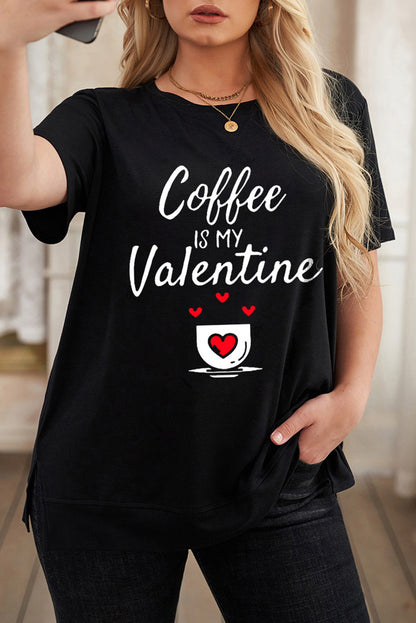 T-shirt ras du cou grande taille à imprimé léopard et éclairs