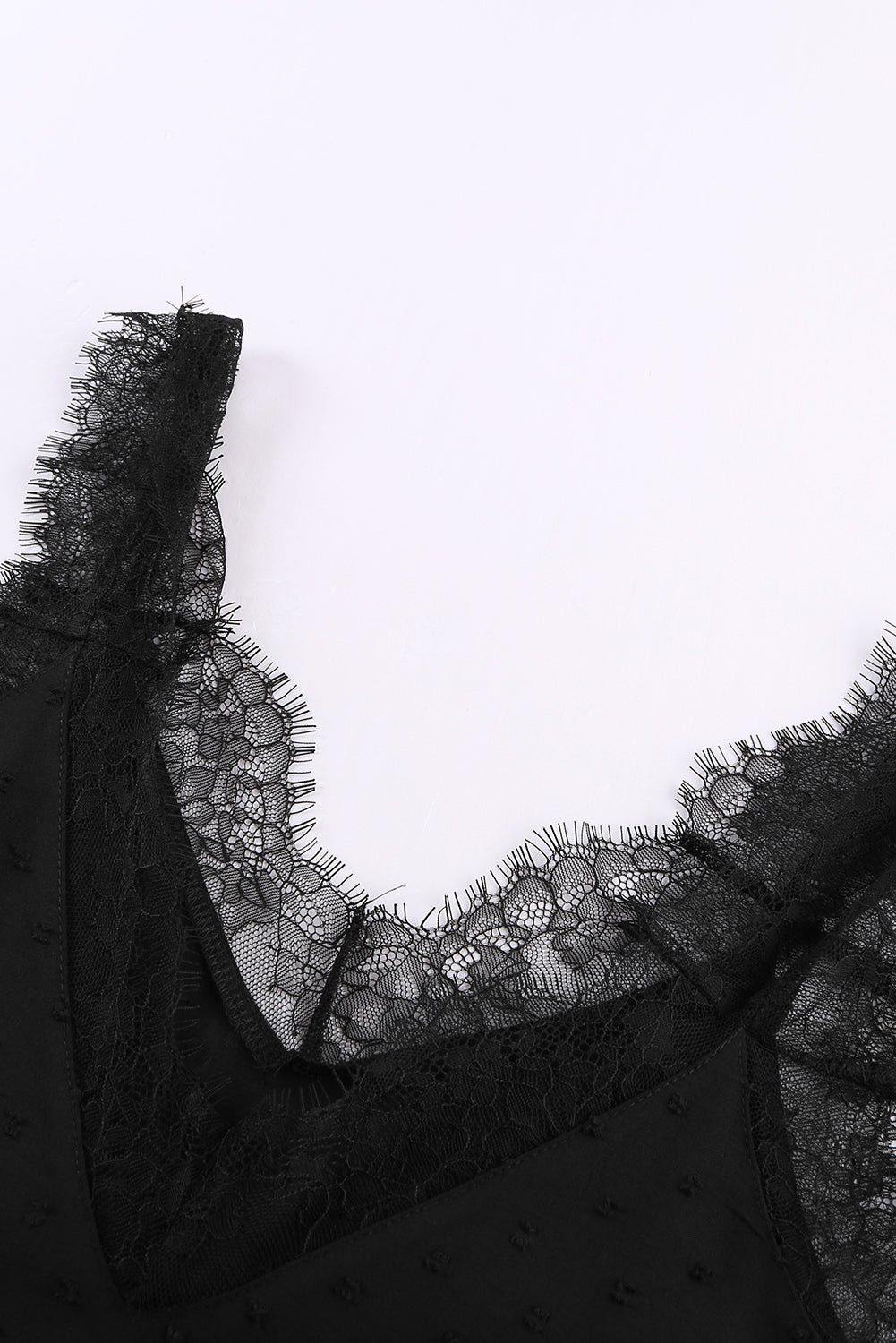 Débardeur camisole à col en V et cils