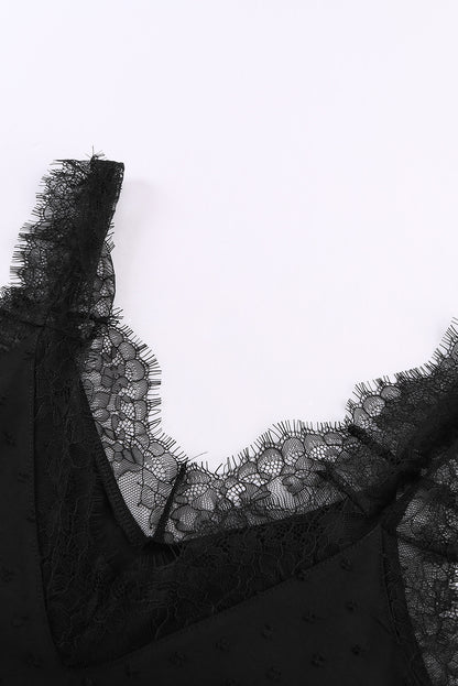 Débardeur camisole à col en V et cils