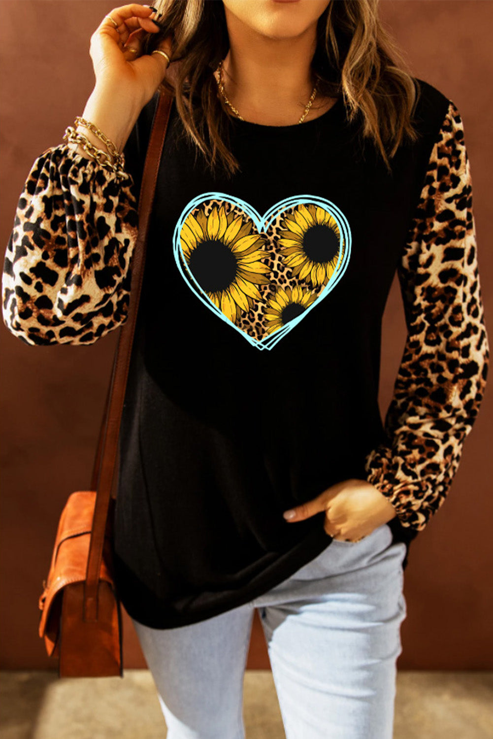 Top recto con estampado de leopardo Sweet Spot