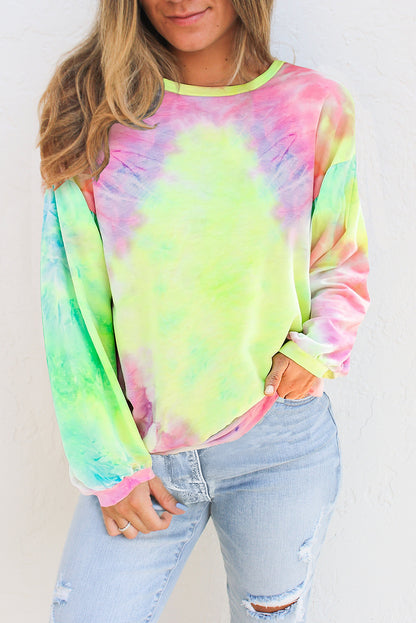 Sweat-shirt en tricot tie-dye 