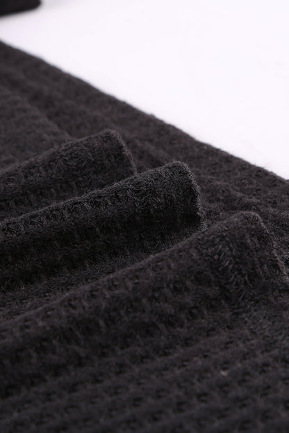 Top de punto con patchwork de leopardo colorblock