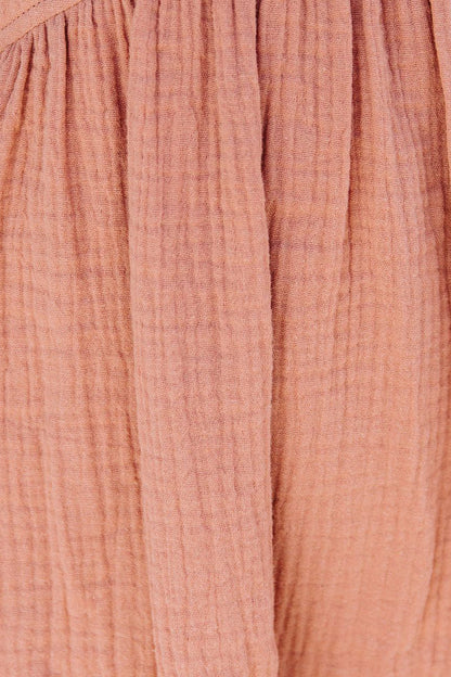 Pocketed Puff Sleeve Empire Waist Swing Short Dress