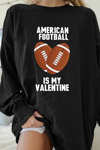 Dark Blue Oversized Solid Drop Shoulder Sweatshirt