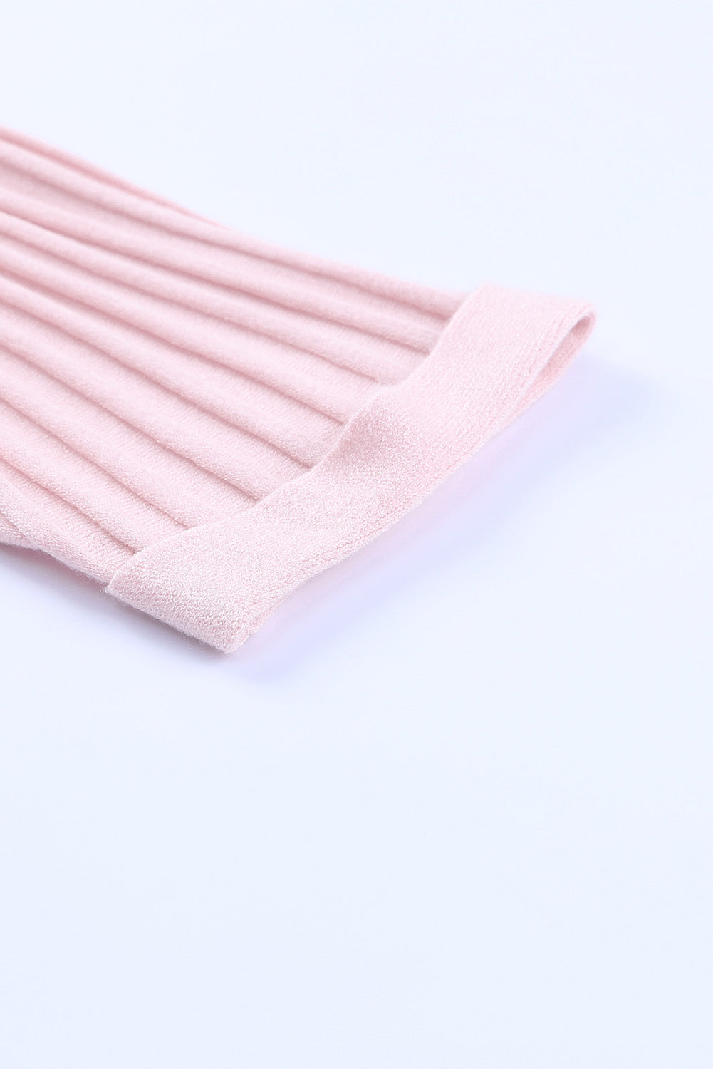 Cárdigan de punto acanalado con frente abierto 