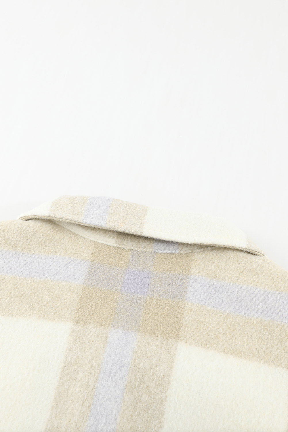 Veste à carreaux avec poche pour femme