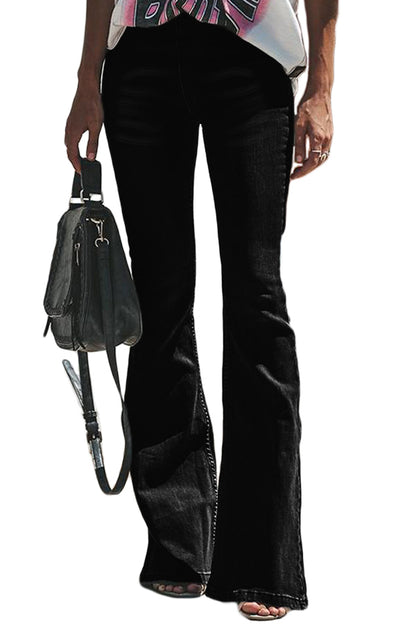 Jeans de pernera ancha vintage lavados