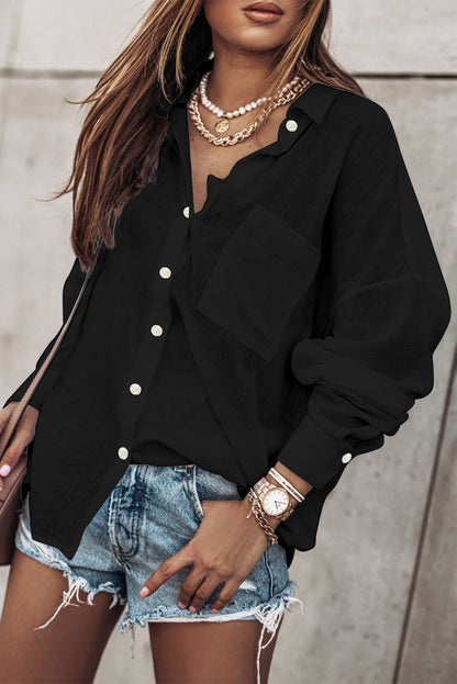 Camisa extragrande con botones boyfriend