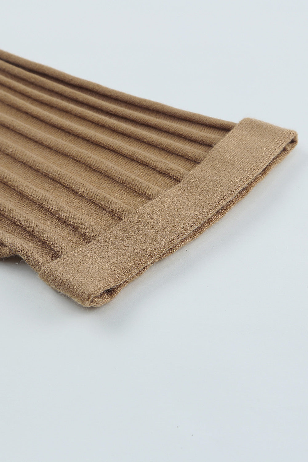 Cárdigan de punto acanalado con frente abierto 