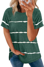 Stripe Print Loose T-shirt