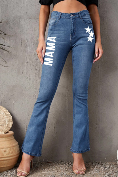 Jeans de pernera ancha vintage lavados