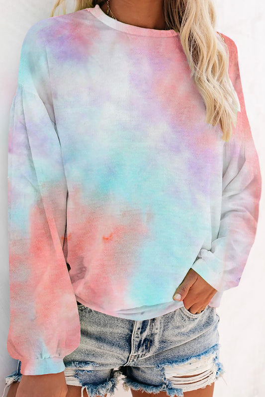 Sweat-shirt en tricot tie-dye 
