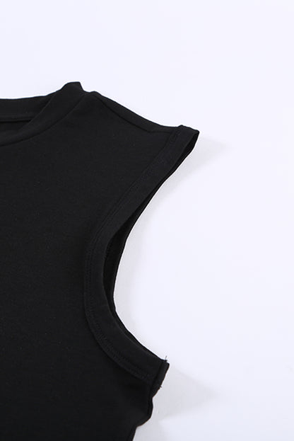 Camiseta sin mangas con estampado de letras The DAY DRINKERS