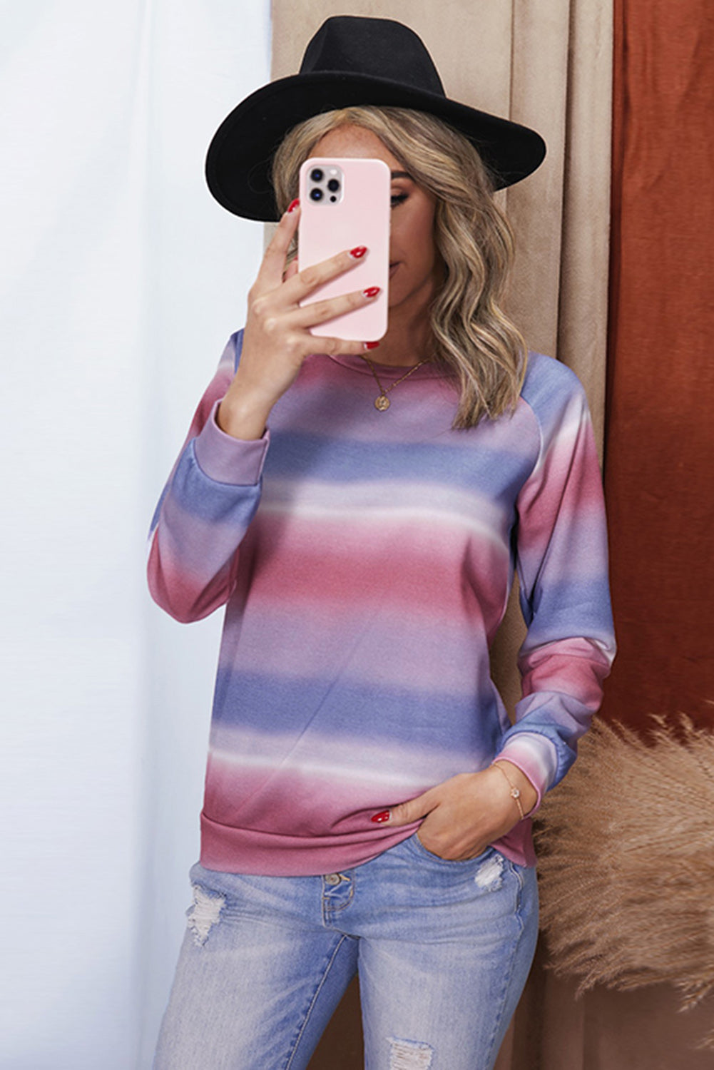 Sweat-shirt oversize ombré