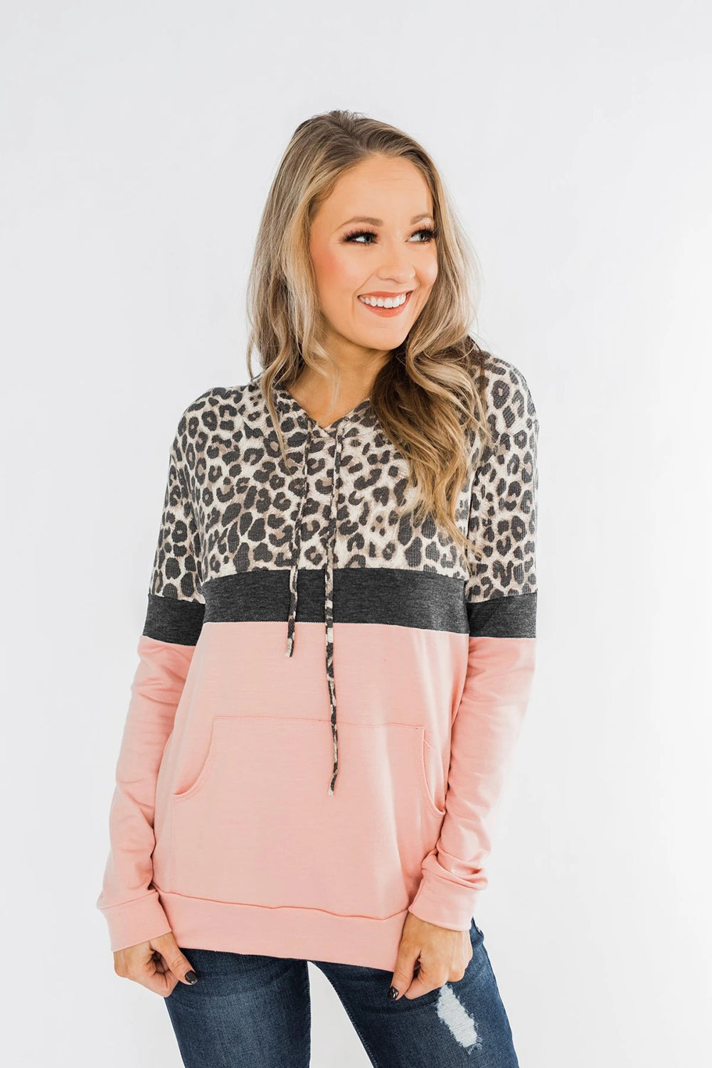 Sweat à capuche color block Into the Jungle 