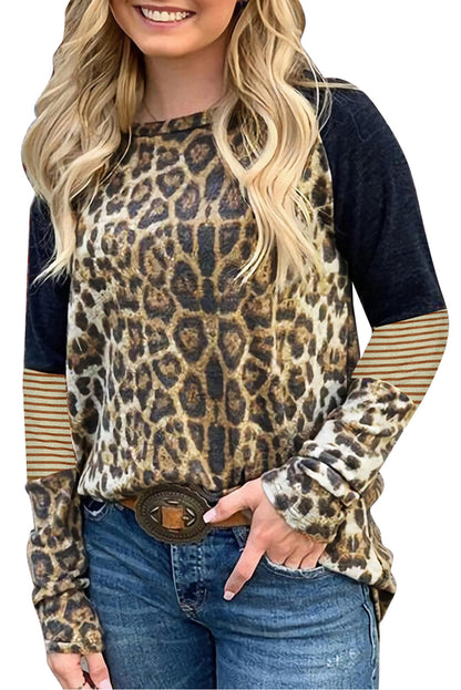 T-shirt à manches longues à rayures