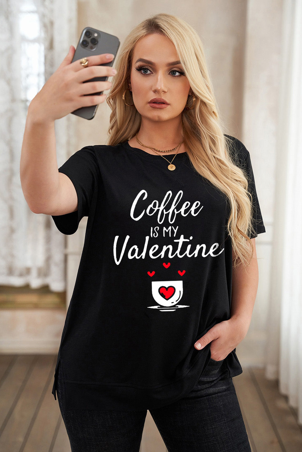 T-shirt ras du cou grande taille à imprimé léopard et éclairs