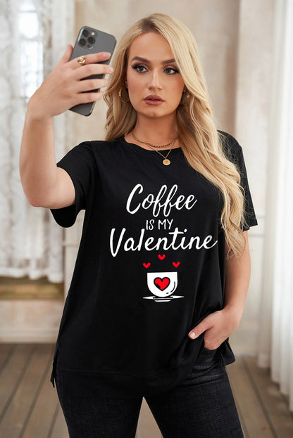 T-shirt ras du cou grande taille à imprimé léopard et éclairs