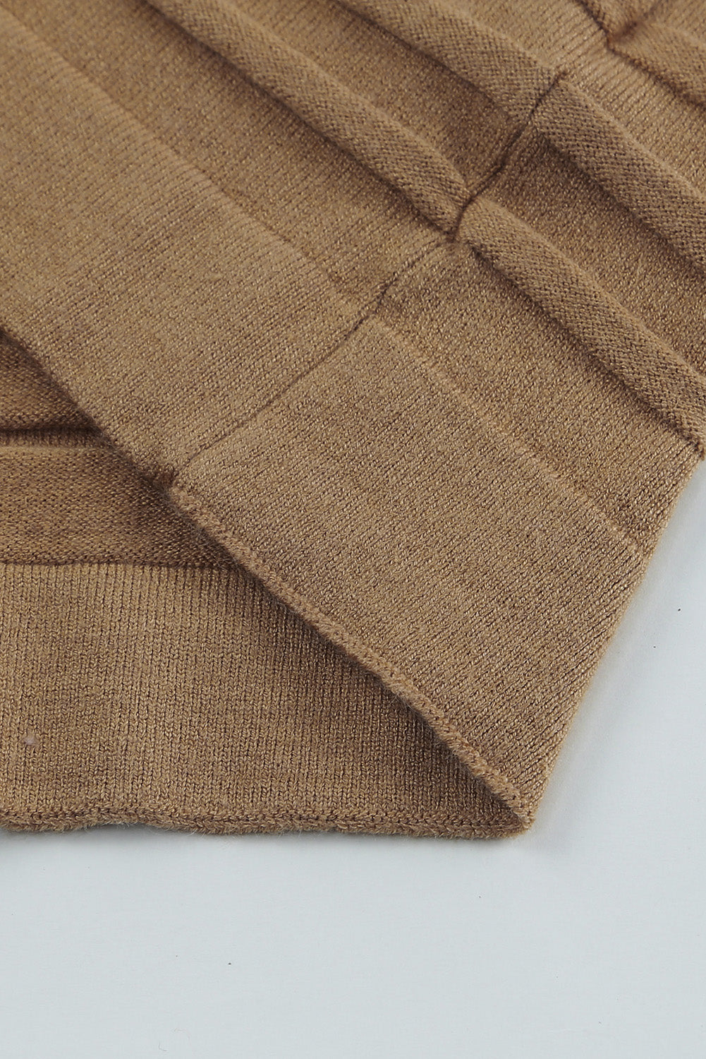 Cárdigan de punto acanalado con frente abierto 