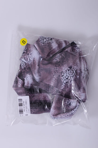 Maillot de bain une pièce plongeant à imprimé floral et treillis 