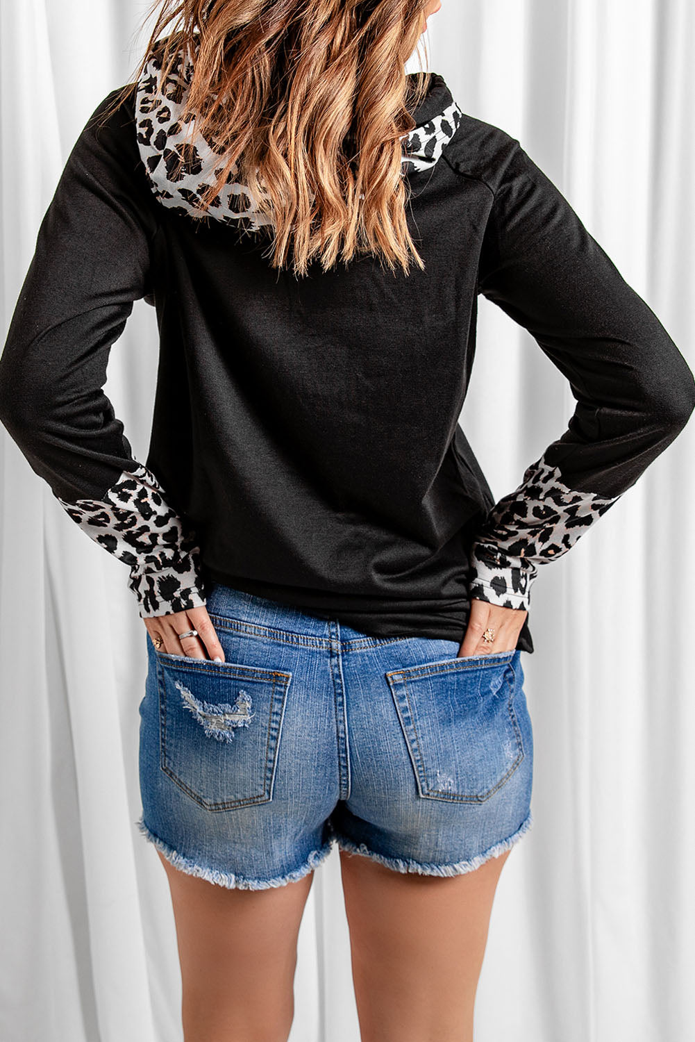 Sweat à capuche avec trou pour le pouce Double Hoods