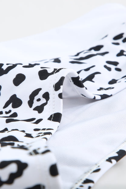 Ensemble de bikini imprimé croisé dans le dos 