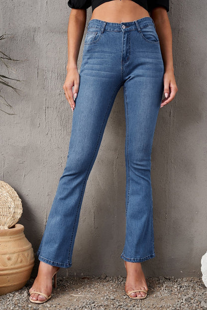 Jeans de pernera ancha vintage lavados