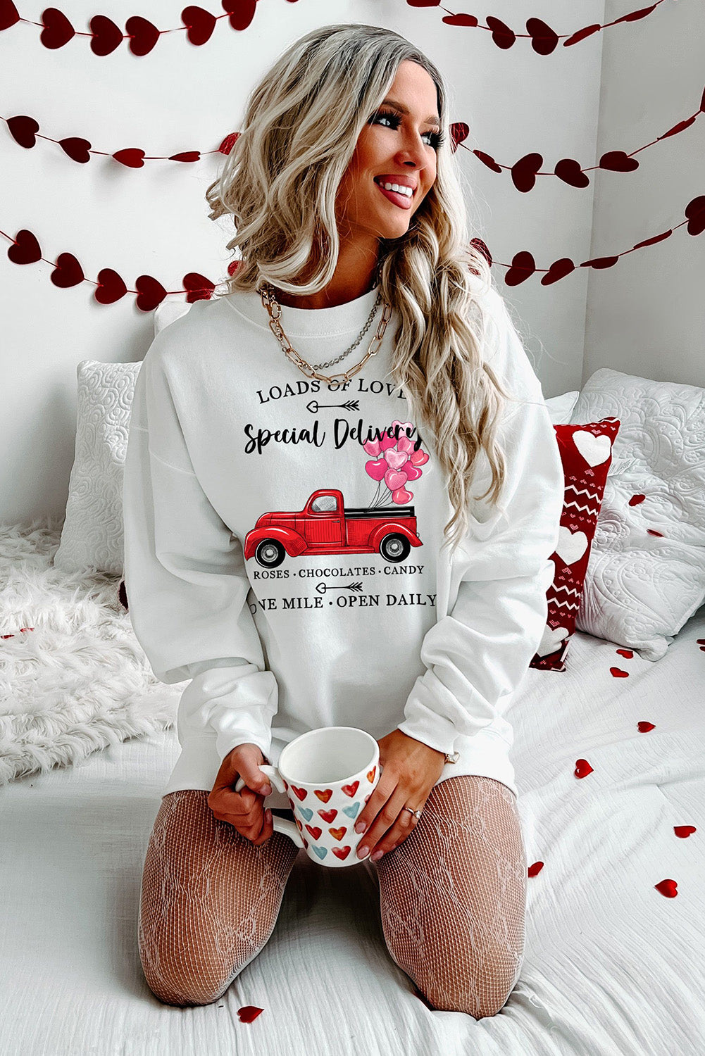 Dark Blue Oversized Solid Drop Shoulder Sweatshirt