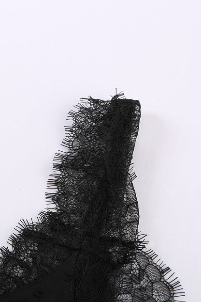 Débardeur camisole à col en V et cils