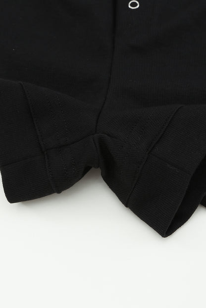 Ensemble deux pièces haut à manches tombantes et short en tricot côtelé gris