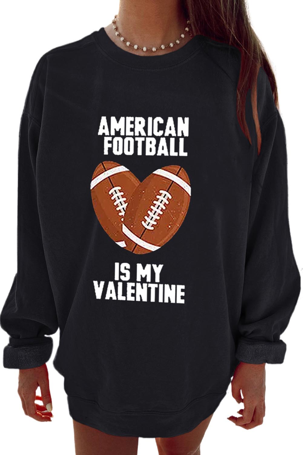 Dark Blue Oversized Solid Drop Shoulder Sweatshirt