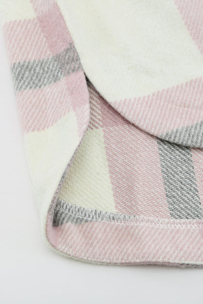 Veste à carreaux avec poche pour femme