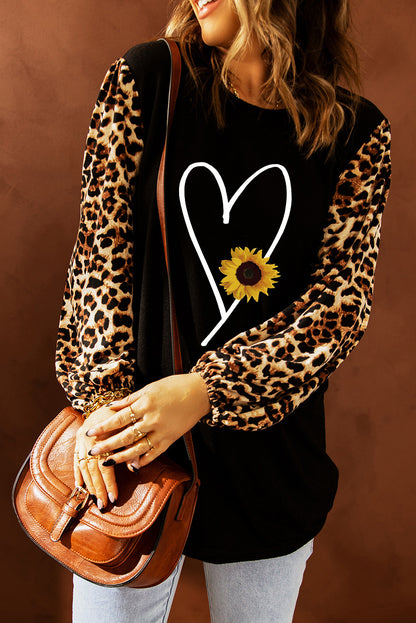 Top recto con estampado de leopardo Sweet Spot