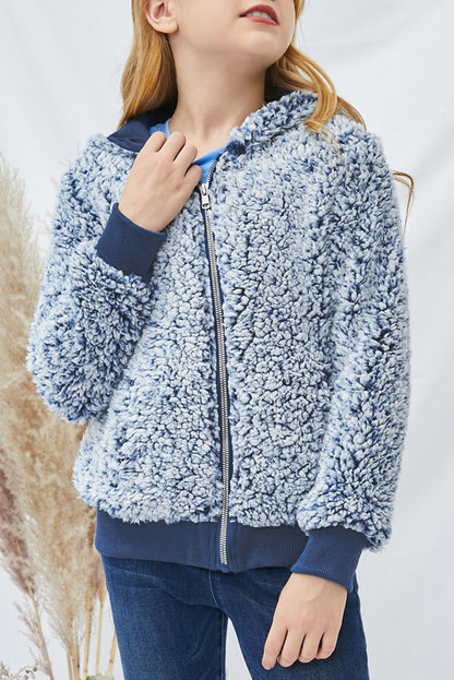 Girls' Faux Fur Bomber Jacket