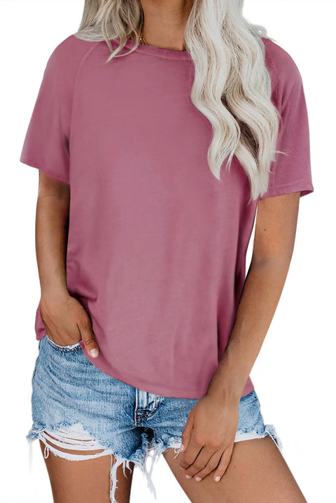 Round Neck Raglan Sleeve T-shirt