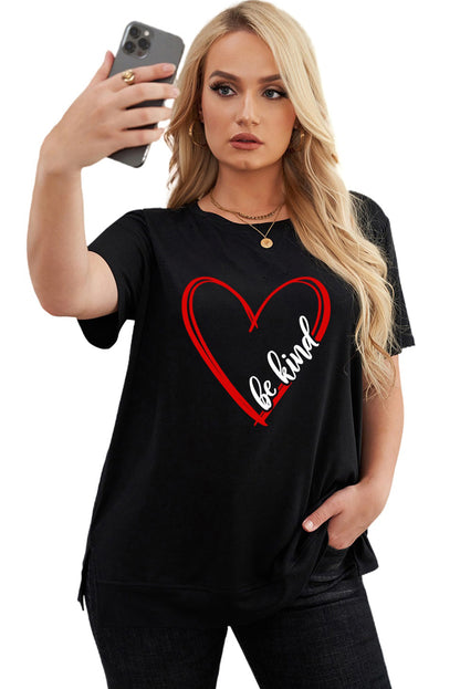 T-shirt ras du cou grande taille à imprimé léopard et éclairs