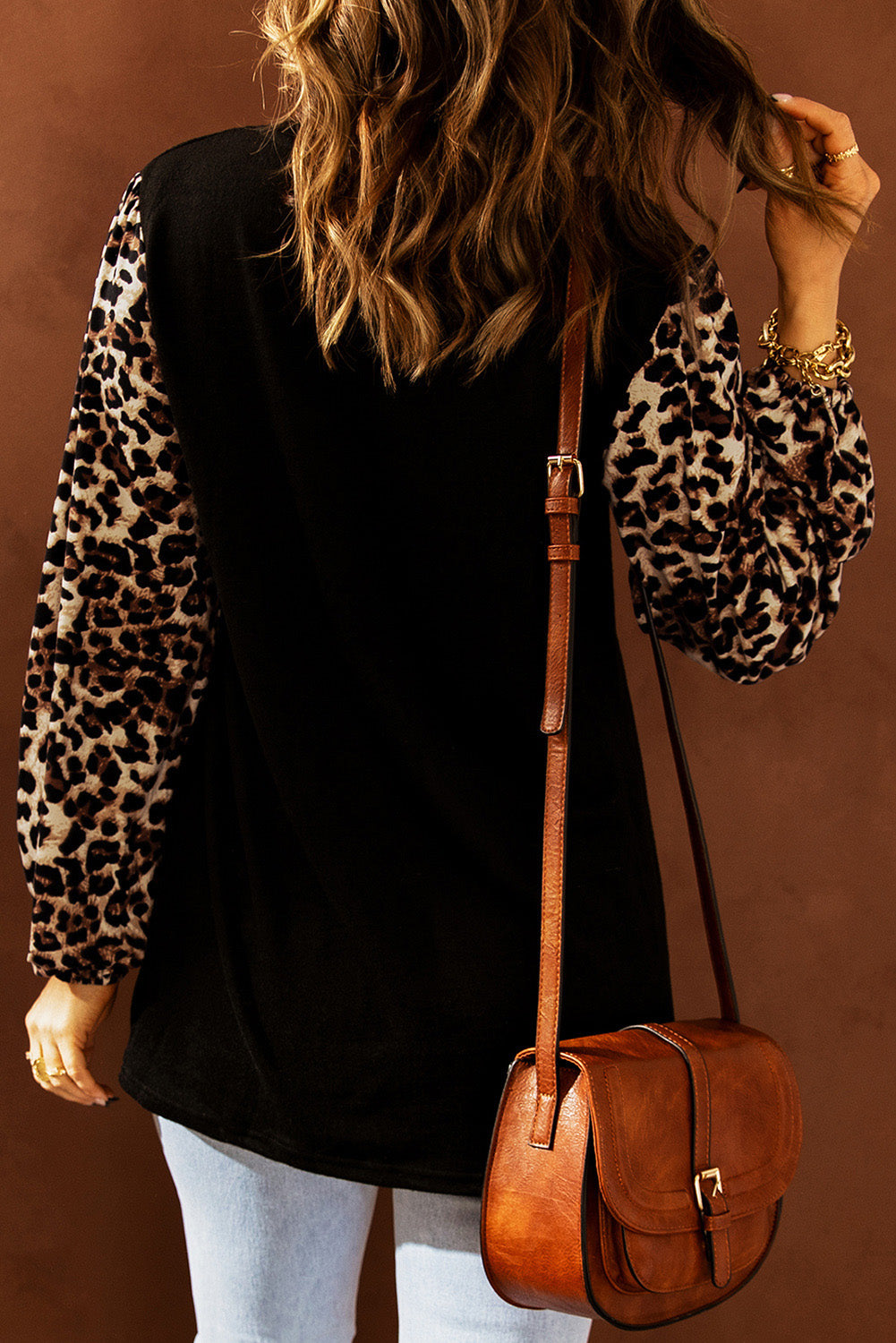 Top recto con estampado de leopardo Sweet Spot