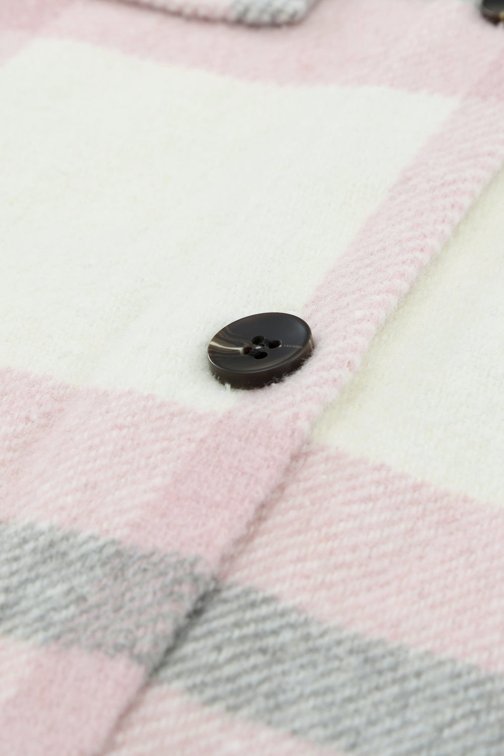 Veste à carreaux avec poche pour femme