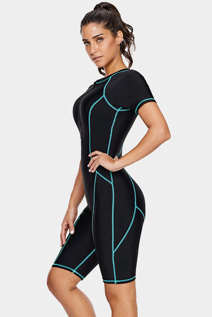 Combinaison néoprène à coutures profilées et fermeture éclair sur le devant