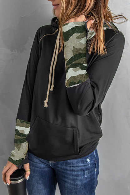 Sweat à capuche avec trou pour le pouce Double Hoods