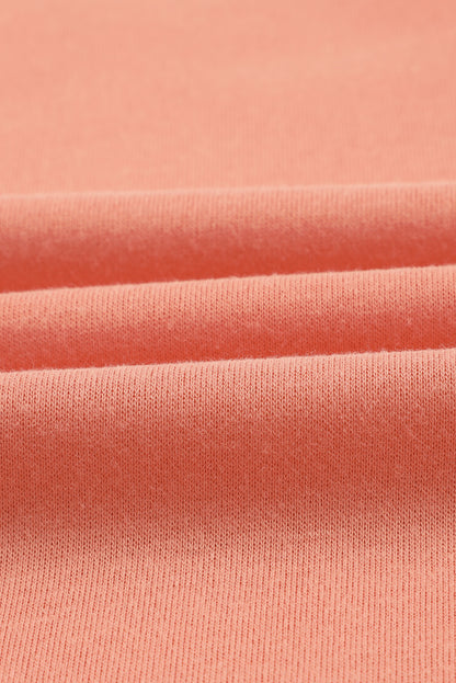 Raglan Patchwork Sleeve Pullover Sweatshirt