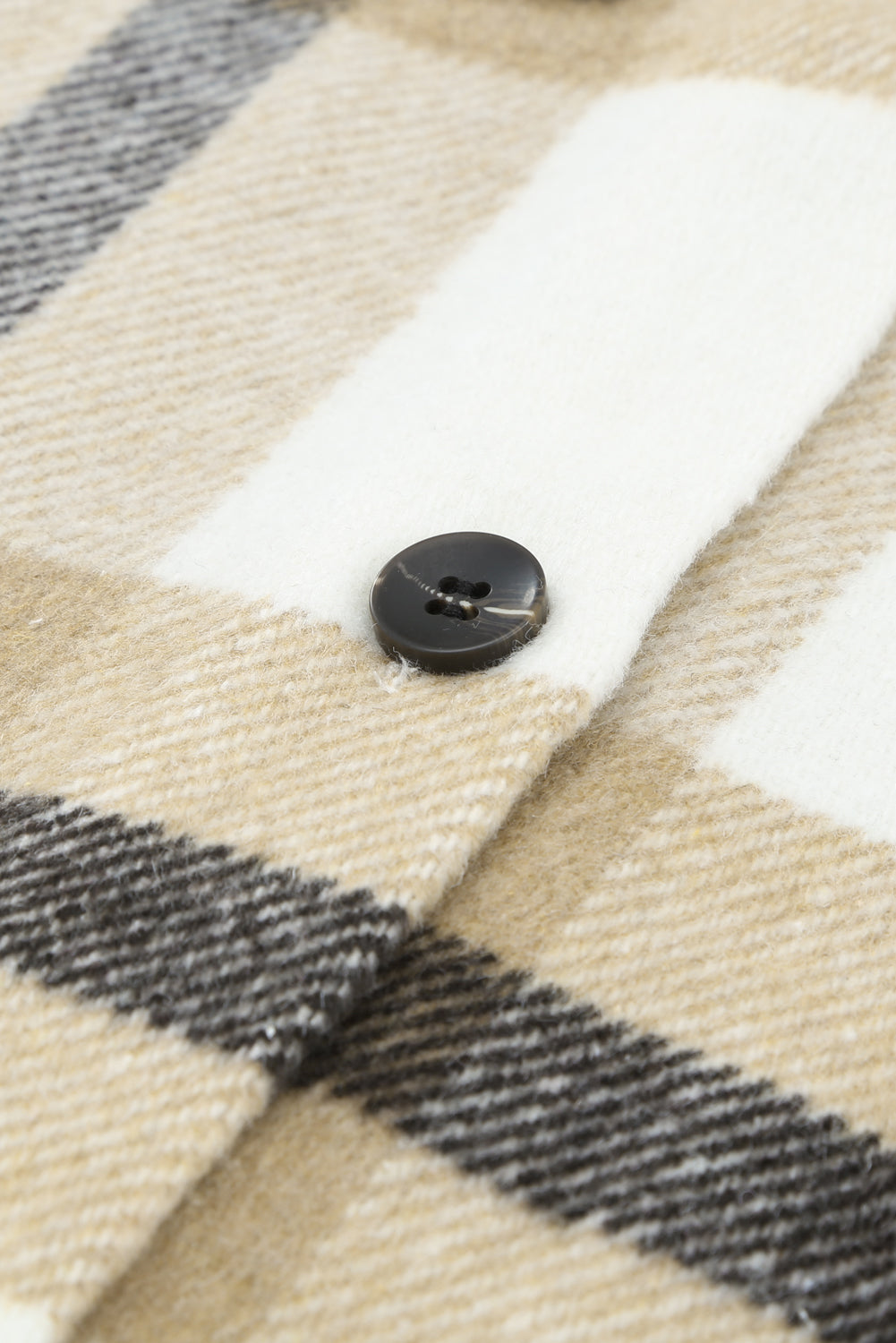 Veste à carreaux avec poche pour femme