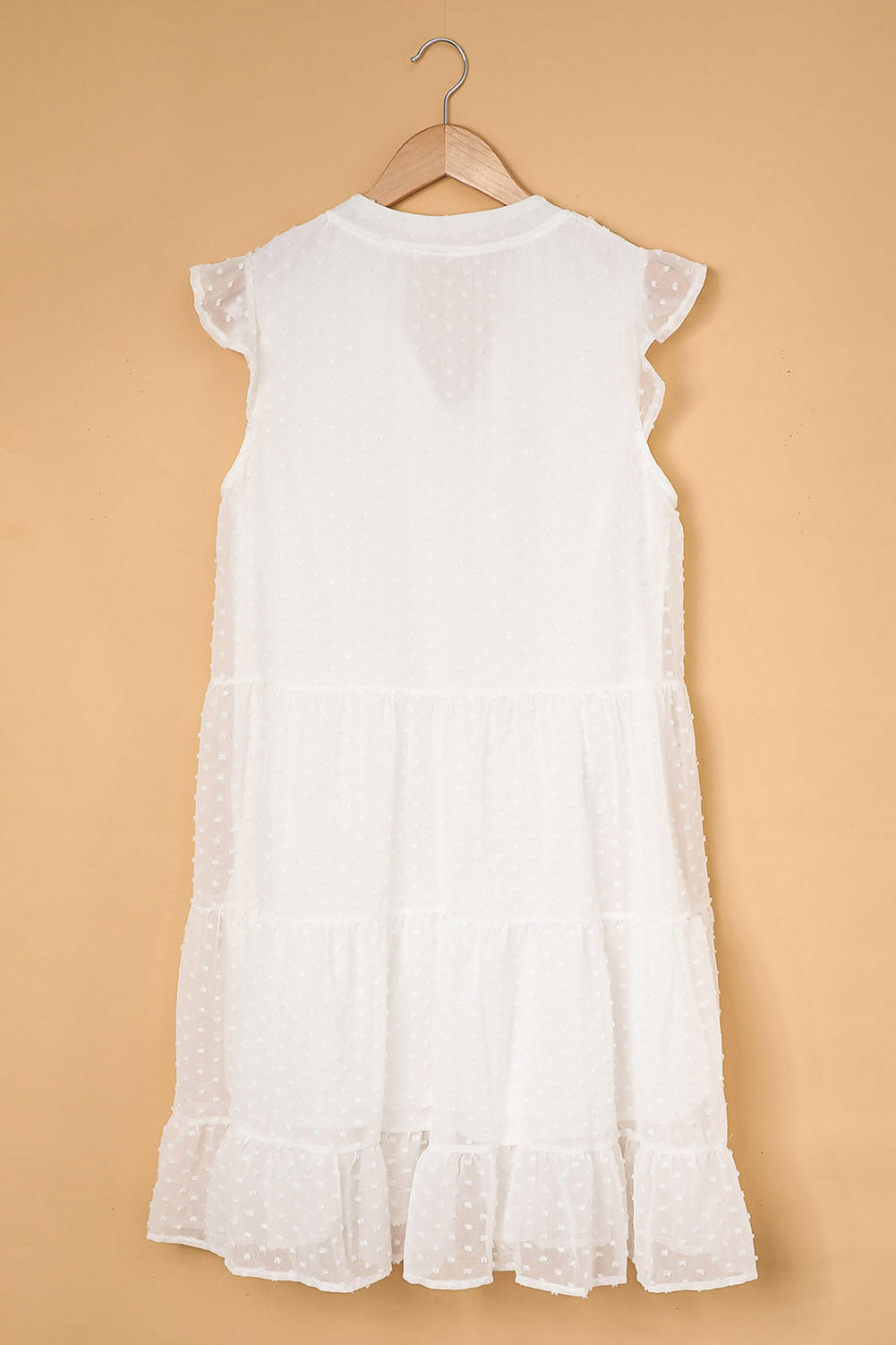 Swiss Dot Tiered Babydoll Mini Dress