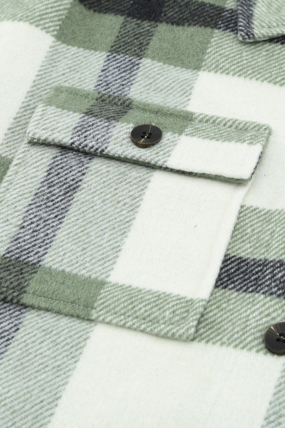 Veste à carreaux avec poche pour femme