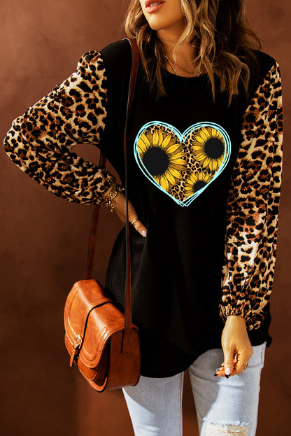 Top recto con estampado de leopardo Sweet Spot