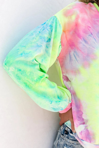 Sweat-shirt en tricot tie-dye 