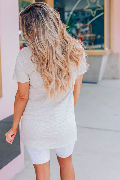 Camiseta de rayas con bolsillo de Only In America